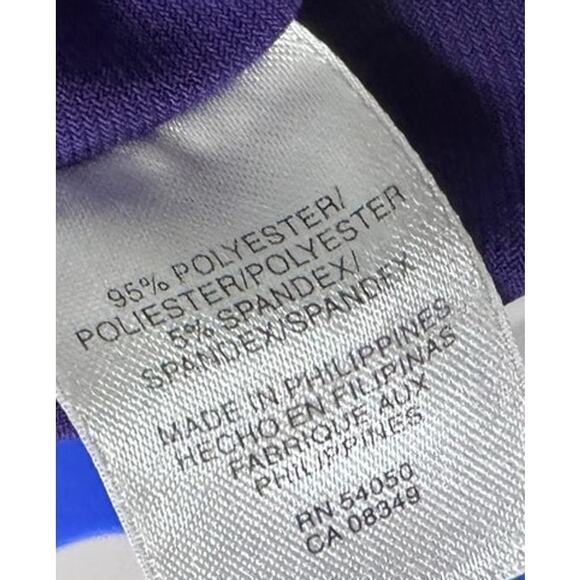 Jones New York Dress Purple Size 12 Polyester Spandex - Picture 5 of 7